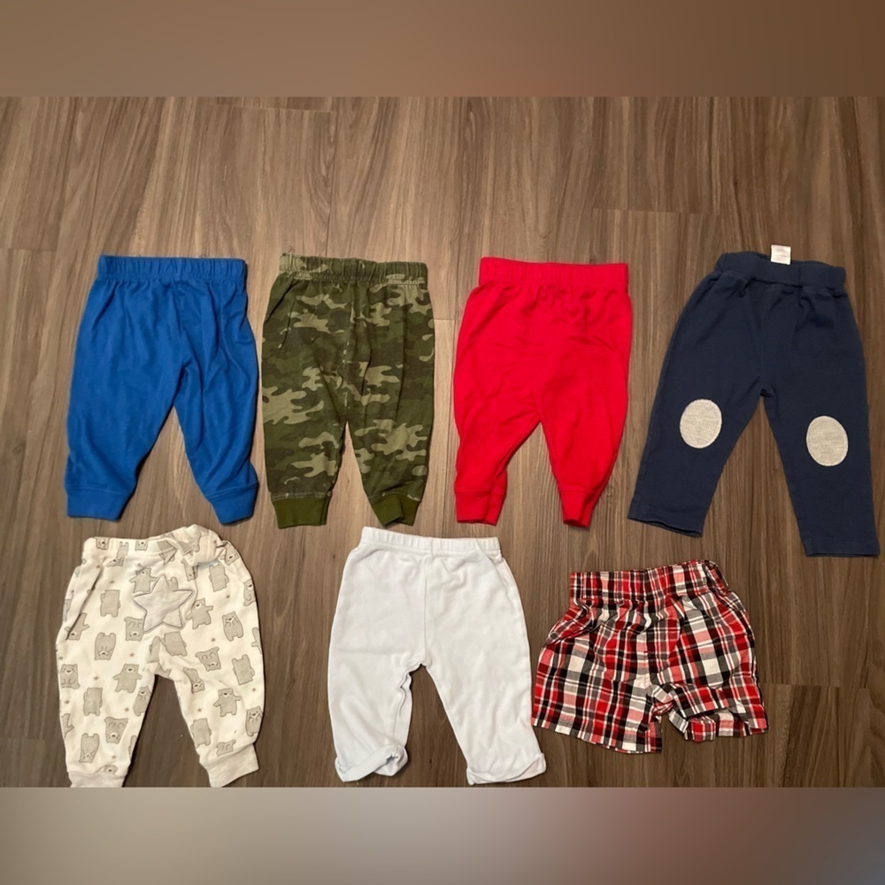 Garanimals Kids Sweatpants & Joggers Set - Blue, Green, Red, Navy, White 6/9M